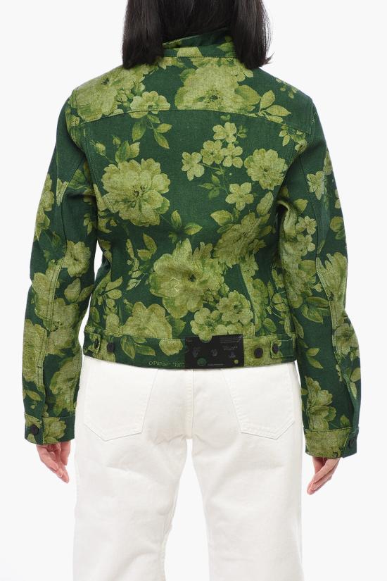  오프화이트 데님 자켓 OWYE012E20DEN0035518 Green - OFF WHITE