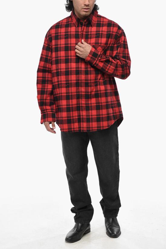  오프화이트 긴팔 셔츠 OMES003F23FAB0018500 - OFF WHITE