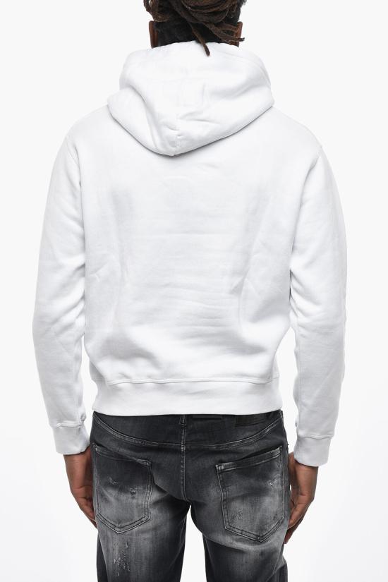  디스퀘어드2 후드 티셔츠 S79GU0010S25516100 Black White - DSQUARED2