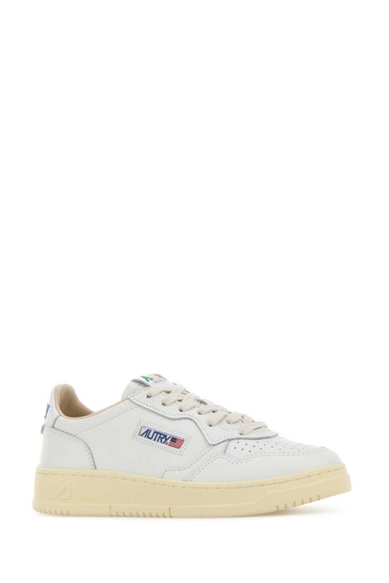 26FW 오트리 메달리스트 로우 레더 스니커즈 AULW BG01 White - AUTRY