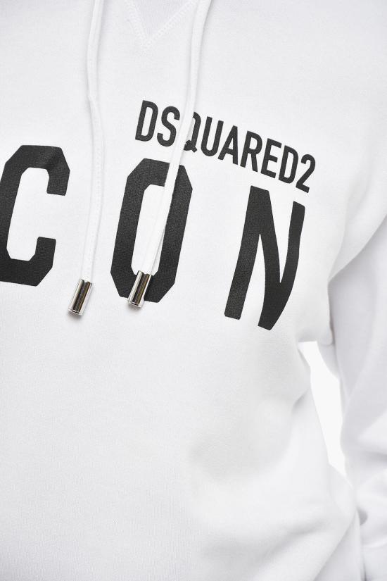  디스퀘어드2 후드 티셔츠 S80GU0002S25516966 Black White - DSQUARED2