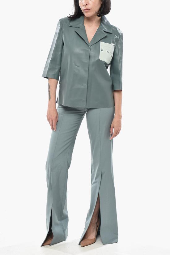  오프화이트 셔츠 OWJE004F21LEA0015550 Light blue - OFF WHITE