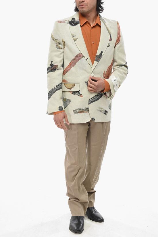  오프화이트 수트 자켓 OMEF063F20FAB0016130 Beige - OFF WHITE