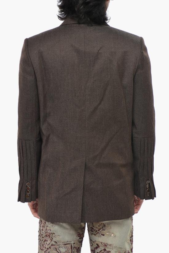  오프화이트 수트 자켓 OMEF062F20FAB0026000 Brown - OFF WHITE