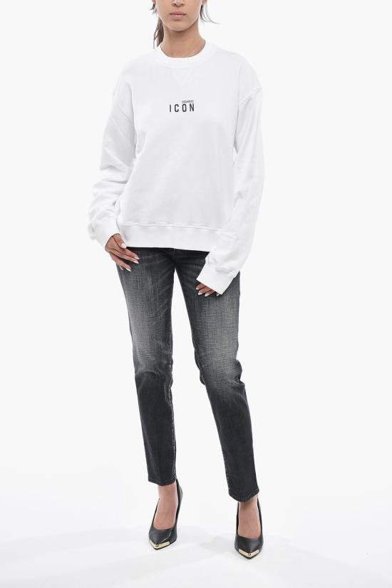  디스퀘어드2 긴팔 티셔츠 S80GU0011S25042100 Black White - DSQUARED2