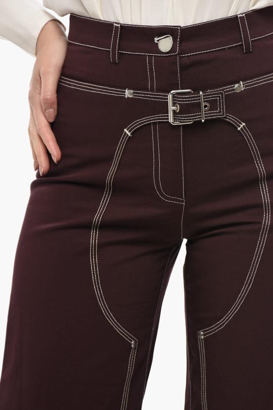  스텔라 맥카트니 스트레이트 팬츠 6400373AU4502003 Brown - STELLA MCCARTNEY