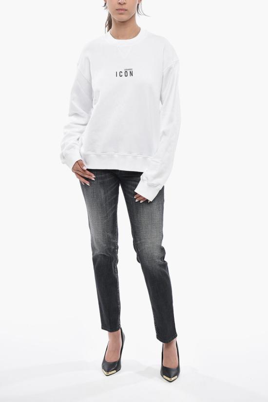  디스퀘어드2 긴팔 티셔츠 S80GU0011S25516966 Black White - DSQUARED2