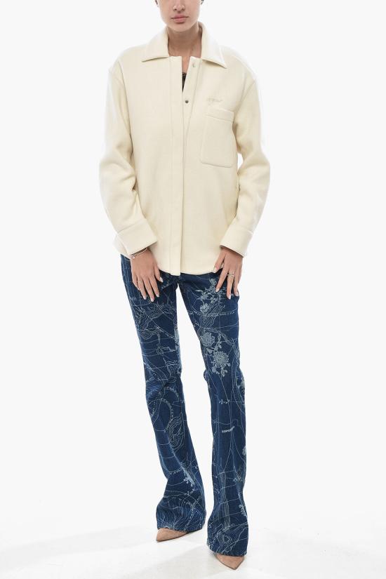  오프화이트 자켓 OWES004S25FAB0010B00 White - OFF WHITE