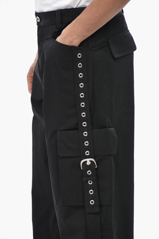  오프화이트 카고 팬츠 OMCF040S24FAB0011000 Black - OFF WHITE