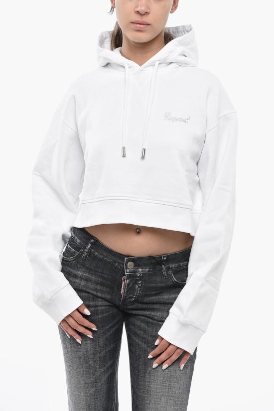  디스퀘어드2 후드 티셔츠 S75GU0547S25516100 White