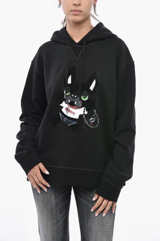  디스퀘어드2 후드 티셔츠 S75GU0550S25516900 Black