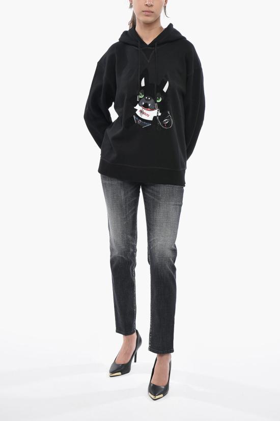  디스퀘어드2 후드 티셔츠 S75GU0550S25516900 Black - DSQUARED2
