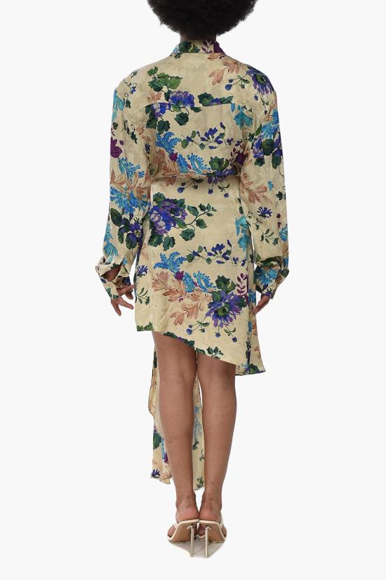  오프화이트 미디 원피스 OWDG002S23FAB0031784 Multicolor - OFF WHITE