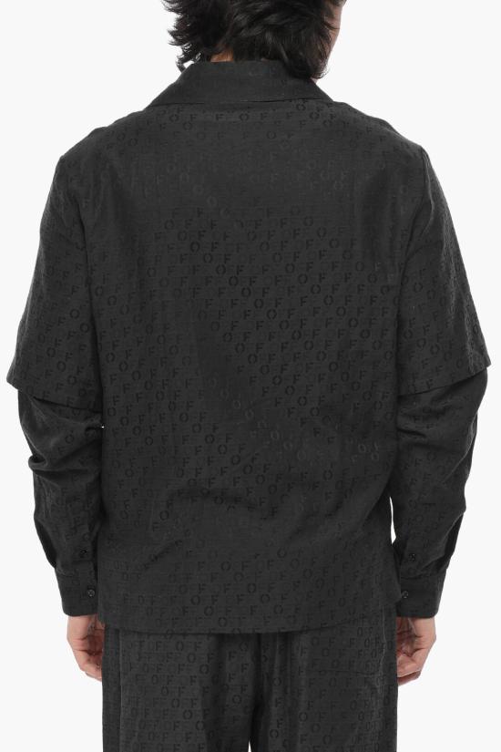  오프화이트 긴팔 셔츠 OMGE032F23FAB0011000 Black - OFF WHITE
