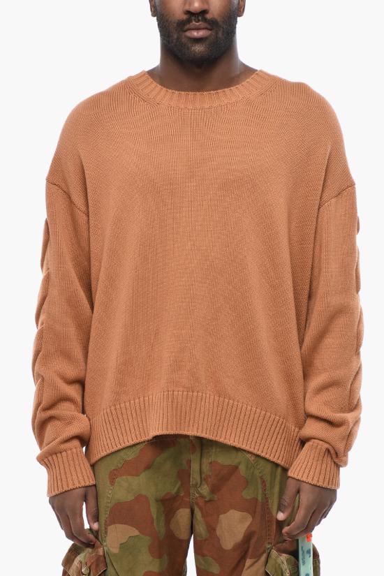  오프화이트 스웨터 OMHE151S23KNI0016464 Orange