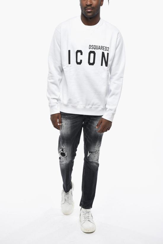  디스퀘어드2 긴팔 티셔츠 S79GU0004S25042100 Black White - DSQUARED2