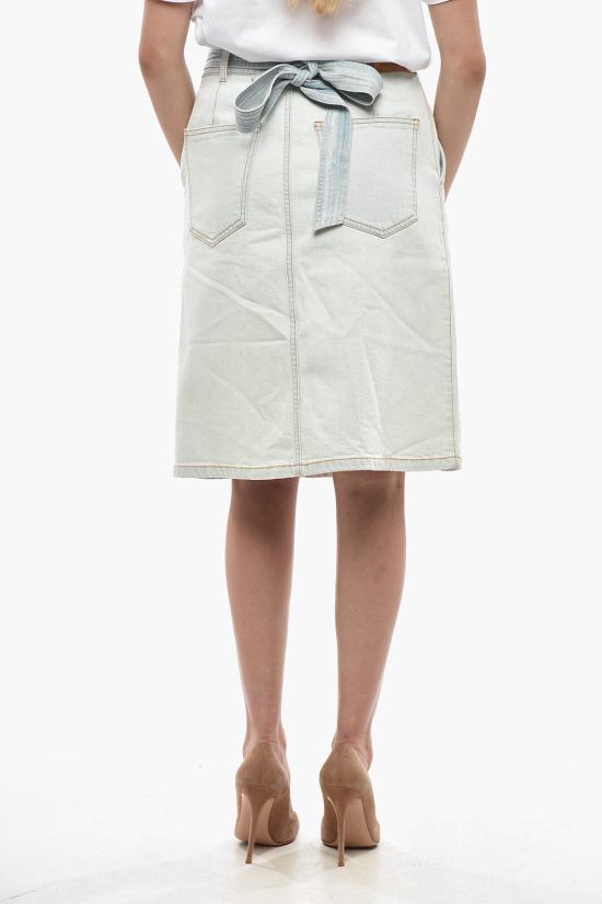  스텔라 맥카트니 데님 스커트 6D0021 3S0H79 Light blue - STELLA MCCARTNEY