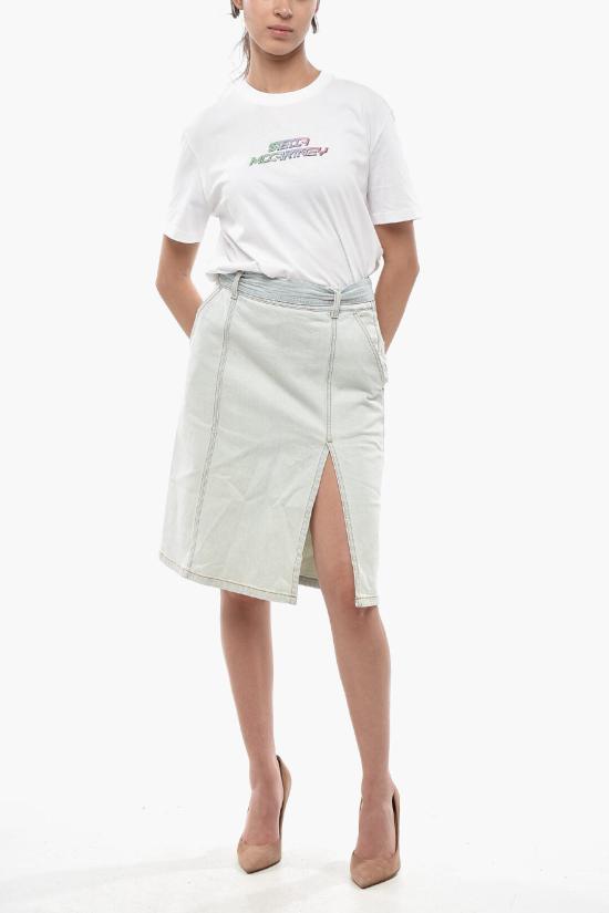  스텔라 맥카트니 데님 스커트 6D0021 3S0H79 Light blue - STELLA MCCARTNEY