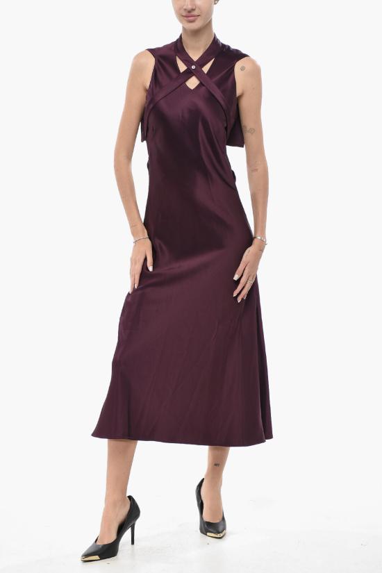  오프화이트 롱 원피스 OWDB485F23FAB0012800 Violet