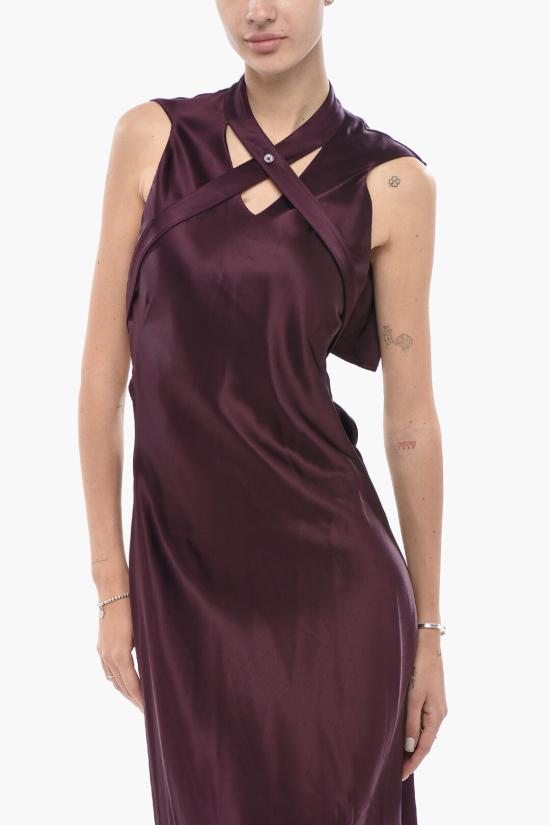  오프화이트 롱 원피스 OWDB485F23FAB0012800 Violet - OFF WHITE