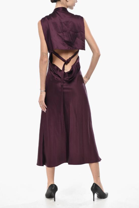  오프화이트 롱 원피스 OWDB485F23FAB0012800 Violet - OFF WHITE