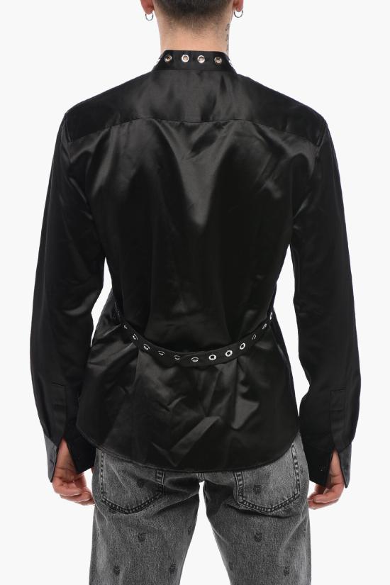  오프화이트 긴팔 셔츠 OMGE026F23FAB0021000 Black - OFF WHITE