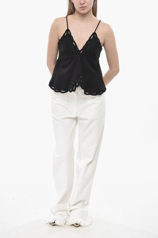  이자벨마랑 민소매 티셔츠 HT0537FA C1J12E 02FK Black - ISABEL MARANT