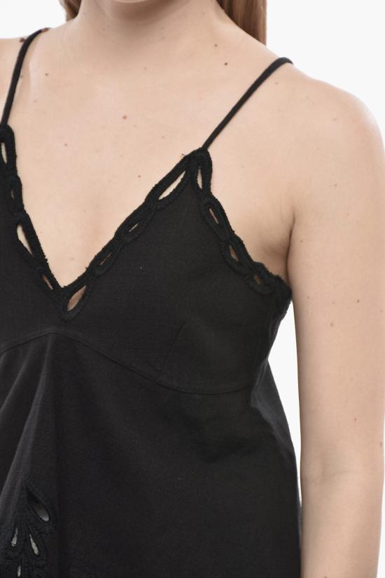 이자벨마랑 민소매 티셔츠 HT0537FA C1J12E 02FK Black - ISABEL MARANT