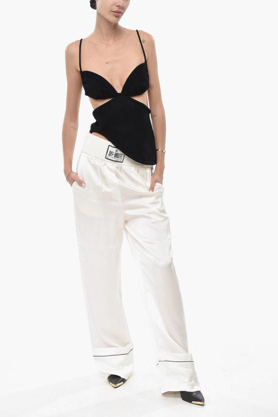  오프화이트 민소매 티셔츠 OWHT010S23KNI0011000 Black - OFF WHITE