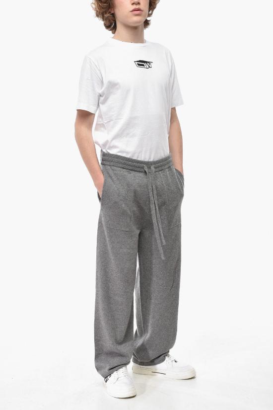  오프화이트 스트레이트 팬츠 OMHG010C99KNI0020606 Gray - OFF WHITE