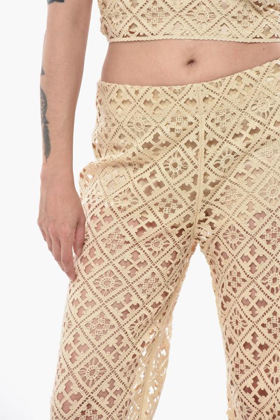  오프화이트 스트레이트 팬츠 OWCA189G23KNI0010400 Beige - OFF WHITE