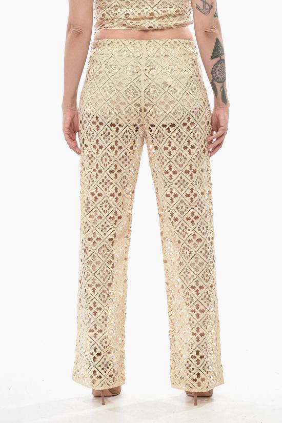  오프화이트 스트레이트 팬츠 OWCA189G23KNI0010400 Beige - OFF WHITE