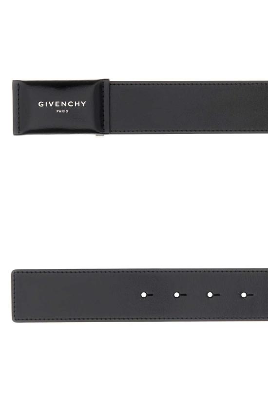 26FW 지방시 가죽 벨트 BK407MK21N 001 Black - GIVENCHY
