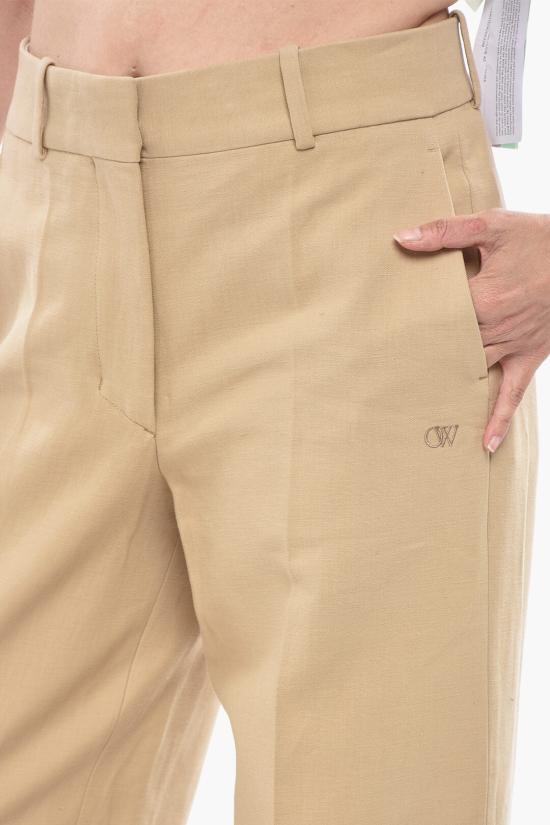  오프화이트 스트레이트 팬츠 OWCA190G23FAB0016161 Beige - OFF WHITE