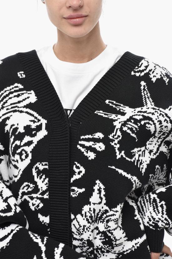  오프화이트 가디건 OWHB036S24KNI0011001 Black White - OFF WHITE