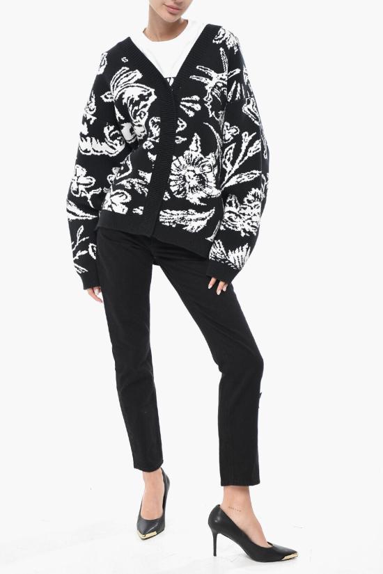  오프화이트 가디건 OWHB036S24KNI0011001 Black White - OFF WHITE