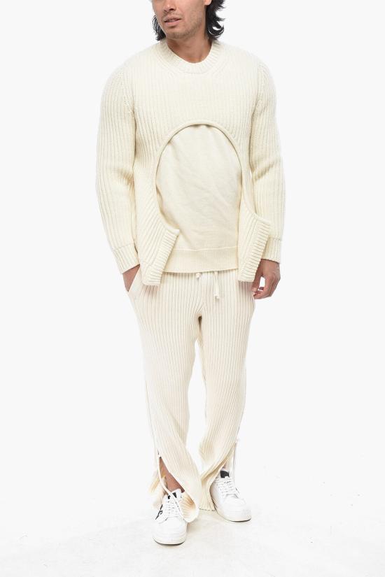  오프화이트 스웨터 OMHE179F23KNI0016100 White - OFF WHITE