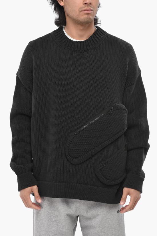  오프화이트 스웨터 OMHE150S23KNI0011000 Black