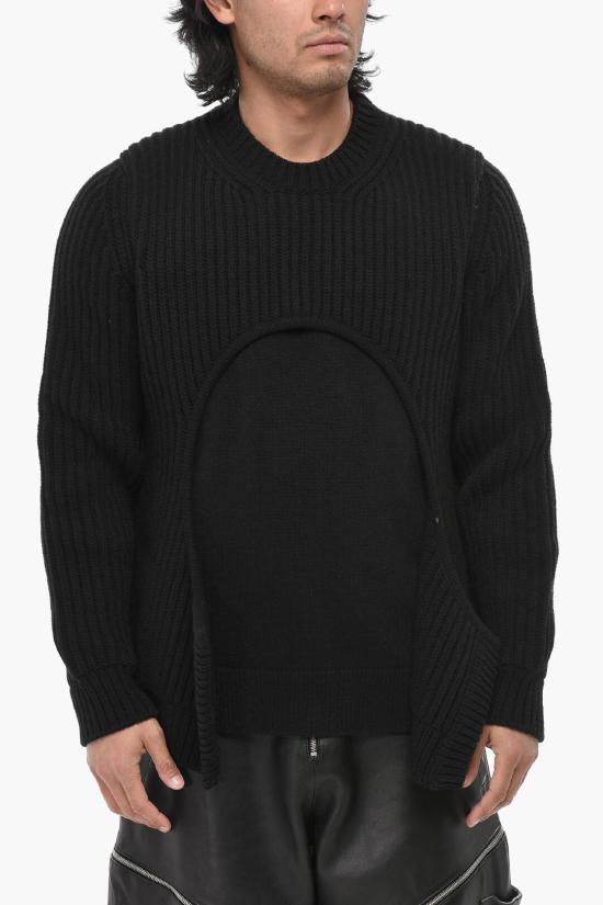  오프화이트 스웨터 OMHE179F23KNI0011000 Black