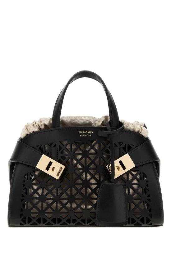 26FW 살바토레 페라가모 토트백 21A696793431 NERONATURALE Black