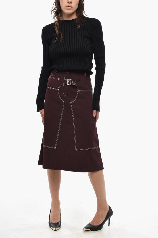  스텔라 맥카트니 미디 스커트 6300123AU4505000 Burgundy - STELLA MCCARTNEY