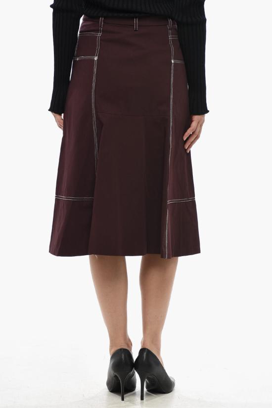  스텔라 맥카트니 미디 스커트 6300123AU4505000 Burgundy - STELLA MCCARTNEY