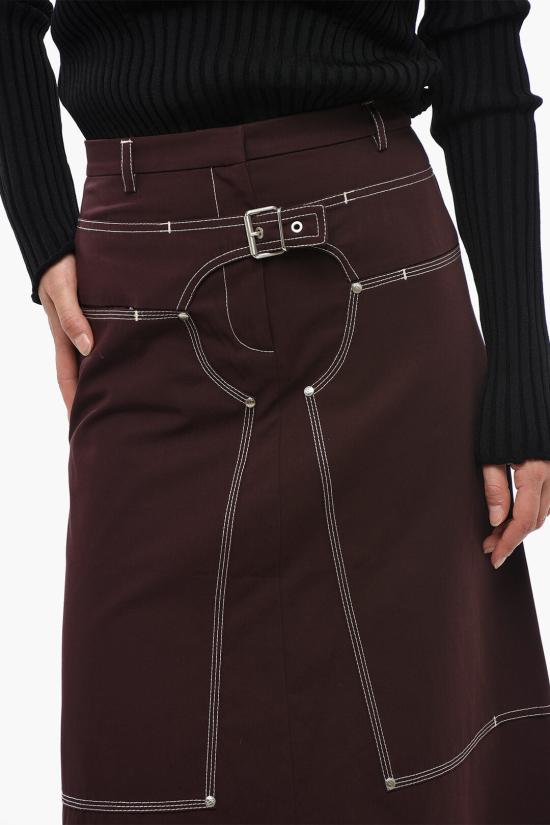  스텔라 맥카트니 미디 스커트 6300123AU4505000 Burgundy - STELLA MCCARTNEY