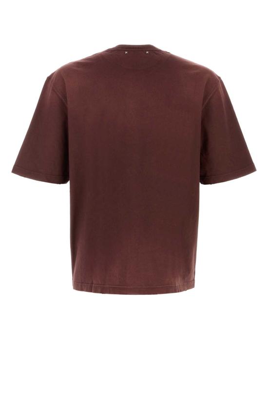 26FW 골든구스 반팔 티셔츠 GUP01873P002420 40233 Burgundy - GOLDEN GOOSE