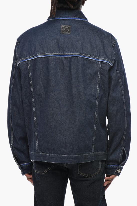  오프화이트 데님 자켓 OMYE092F23DEN0034761 Blue - OFF WHITE