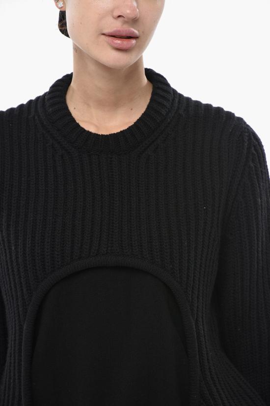  오프화이트 스웨터 OWHE099F23KNI0011000 Black - OFF WHITE