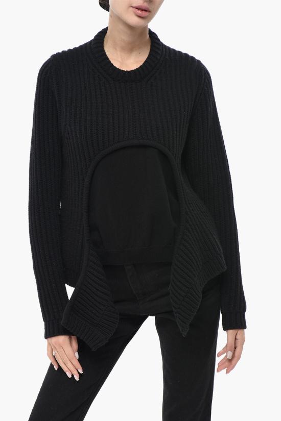 오프화이트 스웨터 OWHE099F23KNI0011000 Black