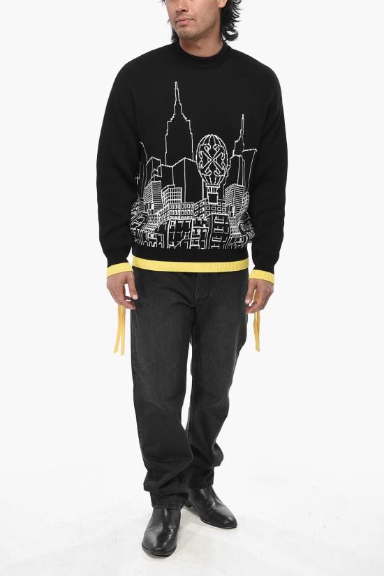 오프화이트 스웨터 OMHE200S24KNI0011001 Black - OFF WHITE