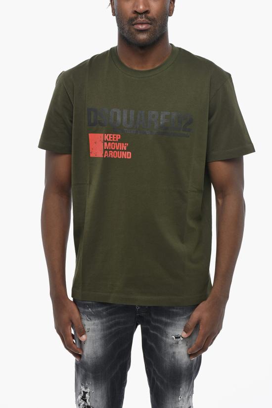  디스퀘어드2 반팔 티셔츠 S71GD1462S24662695 Military Green
