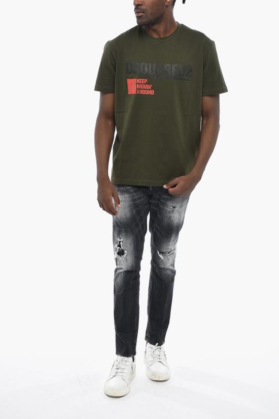  디스퀘어드2 반팔 티셔츠 S71GD1462S24662695 Military Green - DSQUARED2